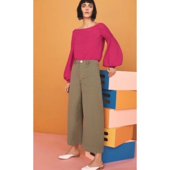 Anthropologie Floreat Mazza pink peasant Top - Picture 5 of 14